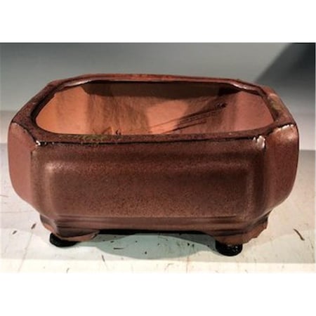 Paisaje Ceramic Bonsai Pot - Professional Series, Aztec Orange - Rectangle PA2529859